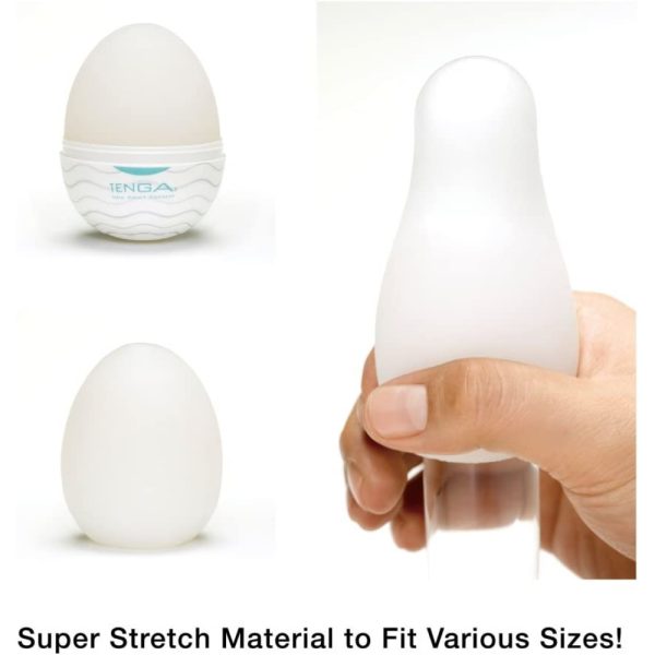 Huevo Para Masturbación Masculina Wavy  Tenga - Imagen 2