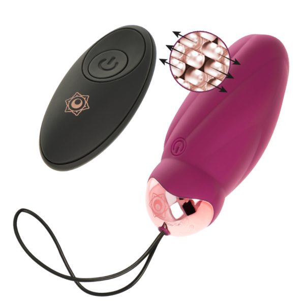 Huevo vibrador estimulador  de clítoris control remoto rotación Perlas - Rithual - Imagen 3
