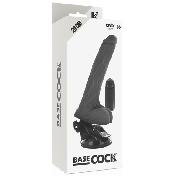 Dildo vibrador con control remoto alámbrico 20 cm - Base Cock - Imagen 4