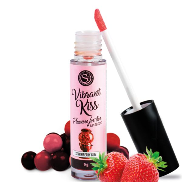 Brillo de labios beso vibrante chicle de fresa - Secret Play Cosmetic