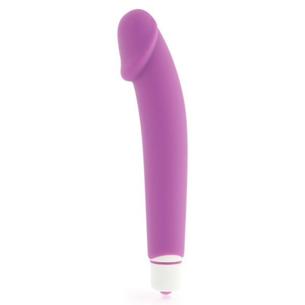 Dildo vibrador de silicona lila - Dolce Vita