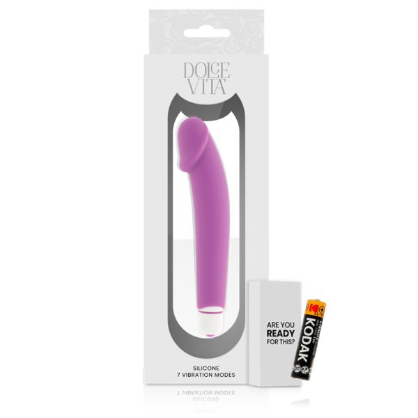 Dildo vibrador de silicona lila - Dolce Vita - Imagen 4