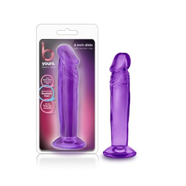 Dildo Púrpura 15.24 cm con Ventosa | Byours Blush Novelties - Placer Seguro y Estimulante - Imagen 2