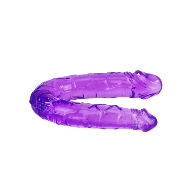 Dildo doble lila translucido double dong - Baile - Imagen 2