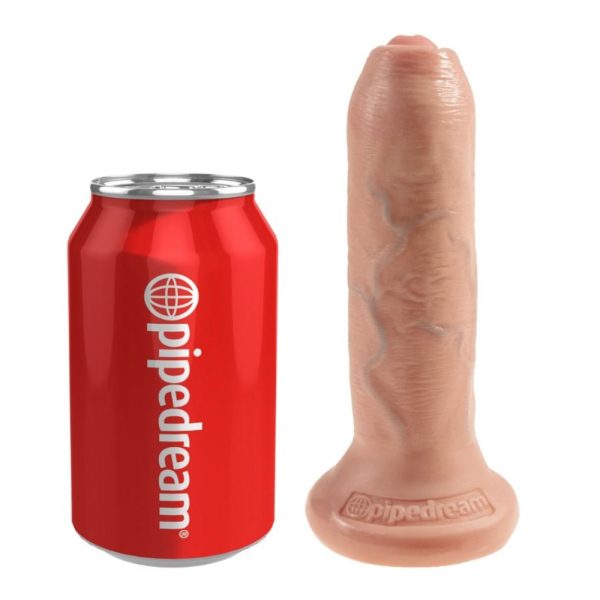Dildo Realista Uncut Natural 17 cm King Cock | Sensación Foreskin con Textura Ultra Natural - Imagen 5