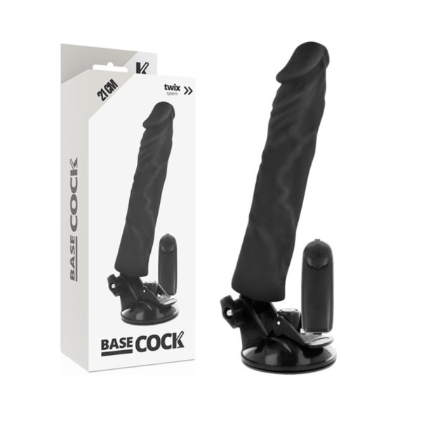 Dildo vibrador con control remoto alámbrico 21 cm - Base Cock - Imagen 4
