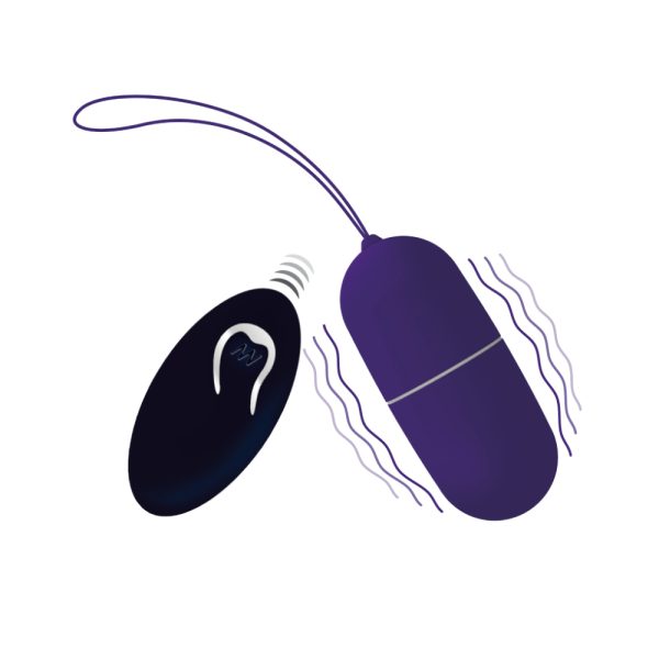 Huevo vibrador control remoto Lila estimulación de clítoris - Intense Couples Toys