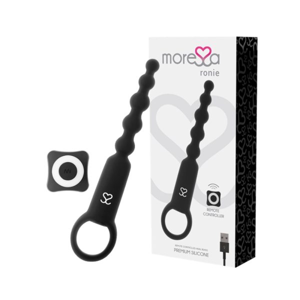 Vibrador anal control remoto Negro Ronie - Moressa - Imagen 3