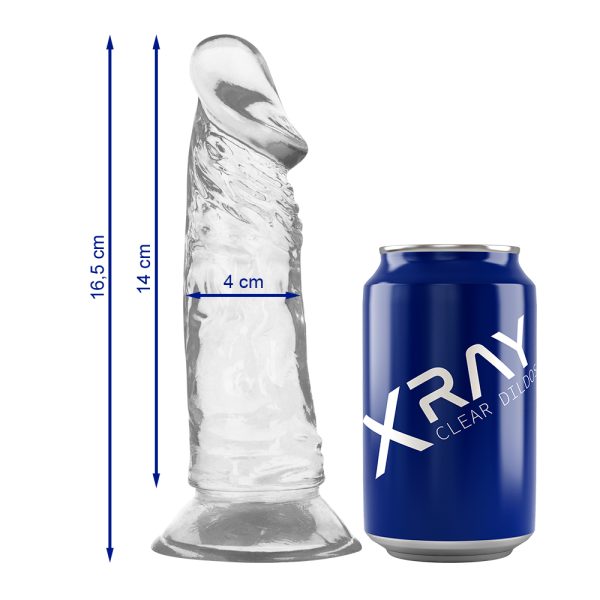 Dildo clear transparente 16.5 cm x 4 cm - X Ray - Imagen 3