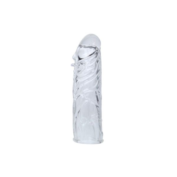 Funda lila de silicona para pene adaptable 13 cm - Baile - Imagen 3