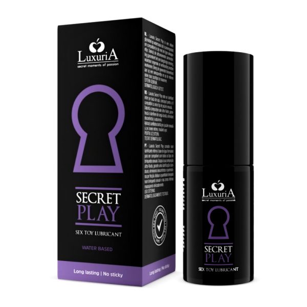 Lubricante para juguetes eróticos Secret Play - Luxuria