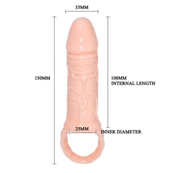 Funda extensora pene con strap para Testiculos 10 cm - Baile - Imagen 5