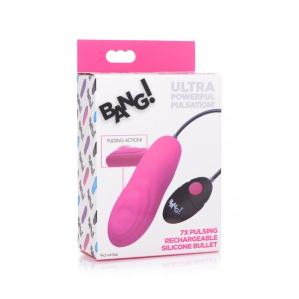 Vibrador Recargable de Silicona Bang! con Pulsación - Estimulación Personalizada - Imagen 2
