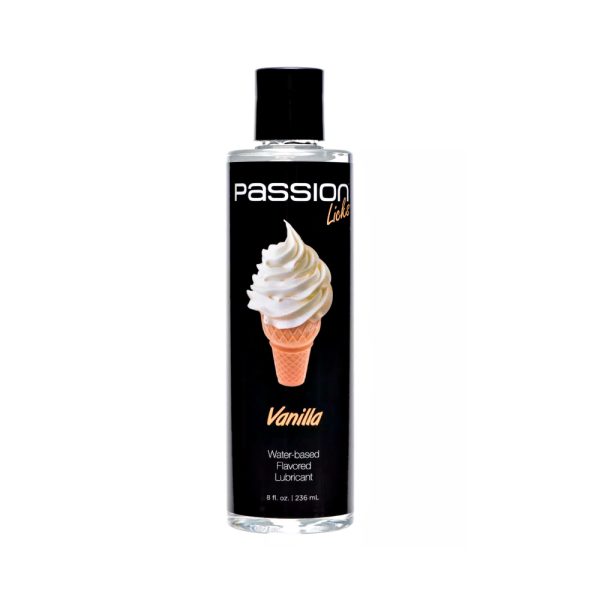 Lubricante Oral, Vaginal y Anal Sabor Vainilla 236ml Passion | Base de Agua y Placer con Aroma Dulce