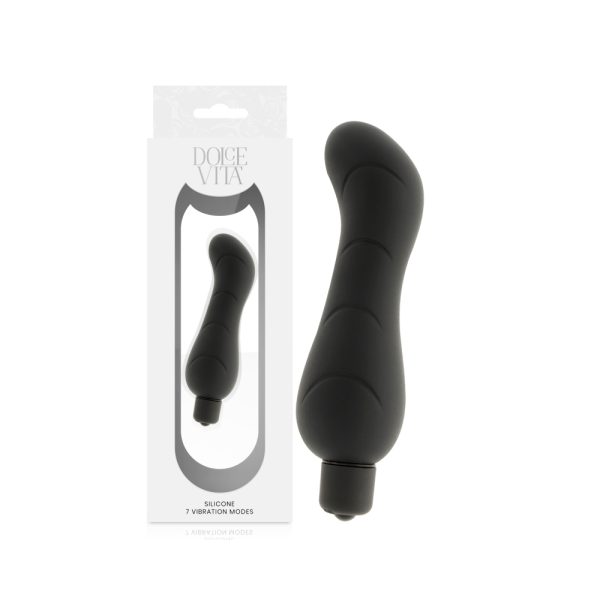 Estimulador de Punto G Dolce Vita GSpot | Vibrador de Silicona Negro